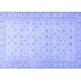 thumbnail image 1 of Ahgly Company Machine Washable Indoor Rectangle Oriental Blue Traditional Area Rugs, 5' x 7', 1 of 4