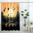 thumbnail image 2 of Rustic Wild Ducks Shower Curtain Hunting Country Woodland Shower Curtains Vintage Farmhouse Cabin Themed Bathroom Decor Polyester Fabric-72" x 72", 2 of 6