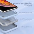 thumbnail image 5 of Compatible with iPhone Xs Max Case Liquid Silicone, Soft Gel Rubber Full Body Protective Cover with Microfiber Lining, Phone Case for iPhone Xs Max 6.5 Inch, Clove Purple, 5 of 15