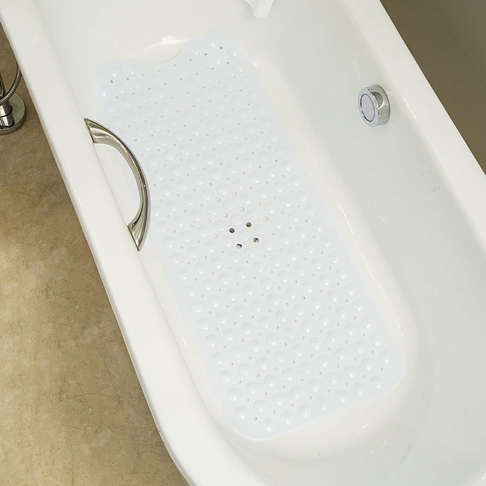 1x Transparent Strong Sunction Non Slip Bath Shower Mat Bathroom Toilet UK NEW 