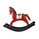 thumbnail image 2 of Estatua de caballo mecedor, figura decorativa, coleccionable, versátil, de madera. rojo, 2 of 9