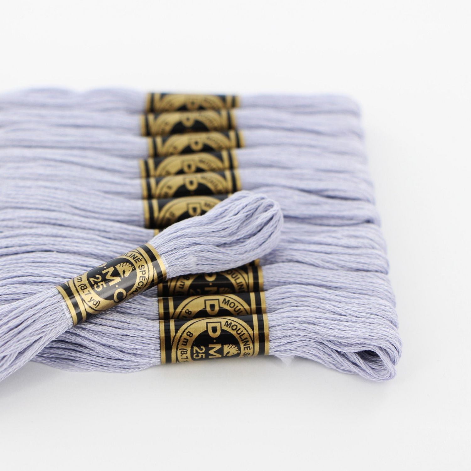 DMC Cotton 6 Strand Floss 8m – Grey/Silver Embroidery Thread, 6 Strand