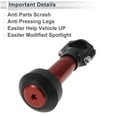 thumbnail image 6 of Unique Bargains 1.1"-1.3" Motorcycle Slider Frame Aluminum Alloy Plastic Wheel Fairing Protection Crash Pad Protector Guard 2.39" 6.73" 2 Pcs screw Red 2 Set, 6 of 7