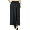 thumbnail image 4 of Bimba Women Flaired Rayon Plain Elastic Waist Wide Leg PalazzoCustom Pants, 4 of 4
