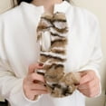 thumbnail image 3 of SaniMore for Samsung Galaxy Z Fold 3 7.6" Warm Cute Plush Tiger Tails Folding Case, Fluffy Furry Back Case for Samsung Z Fold 3 Full Body Protective Case Ladies Women Girls, Brown, 3 of 7