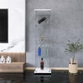 thumbnail image 2 of Miekor One Door Glass Cabinet Glass Display Cabinet with 4 Shelves, White G7840, 2 of 8