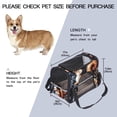 thumbnail image 2 of Squirrel 17x10x11.8 in Pet Carrier Bag - Fabric 900D Oxford Cloth - Sherpa Base - Nylon Webbing - Comfy & Durable Pet Travel Bag for Small Dogs - 200 Characters., 2 of 7