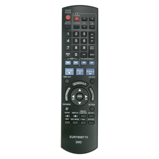 Verrijken Dapper Slechthorend New EUR7659T70 Remote control for Panasonic DVD Recorder DMR-EZ475V DMR-EZ47V  DMR-EZ47VK DMR-EZ47 DMR-EZ475 - Walmart.com