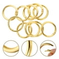 thumbnail image 4 of Milisten 10pcs Flat Key Rings Metal Split Circles Key Chain Making Rings DIY Circle Hoops, 4 of 6
