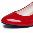 thumbnail image 5 of Juebong Women's 2 Inch Pumps Pointy Toe Stiletto High Heels Work Party Wedding Shoes Office Special Dressy Shoes Red,38, 5 of 8