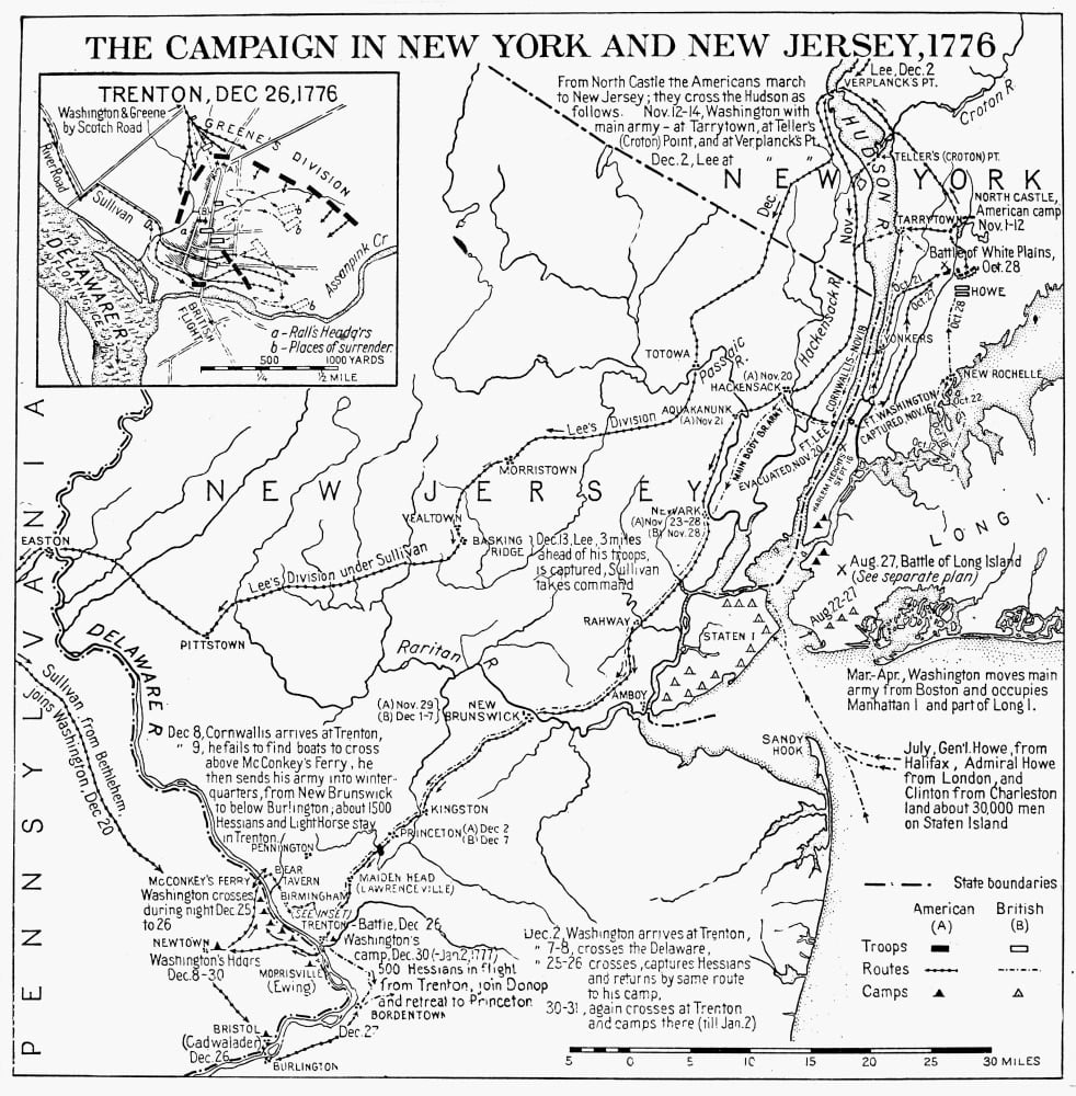 Revolutionary War Map, 1776 /Nplan Of The Campaign In New York And New