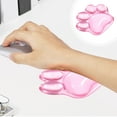 thumbnail image 5 of Cat Claw Mouse Pad Silicone Transparent Wrist Rest 12x10cm Ergonomic Soft Cool Desk Pad Anti Slip Non Deform for Office Gaming Computer Laptop Hand Support Home School, 5 of 5
