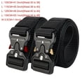 thumbnail image 1 of 2pcs Tactical Multifunctional Men'S Belts - Black Nylon, Durable Plastic Buckle - Ideal for Hunting, Outdoor Adventures and Gifting, Buckles for Belts, 1 of 4