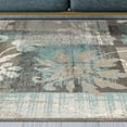 thumbnail image 2 of BNM Floral Damask Indoor Area Rug, 7' x 9', Rivulet, 2 of 6