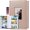 B-Champagne, variant on Photo Album 4x6 Pictures 300 Pockets with Writing Space Memory Book | Leather Cover, Acid-Free Pages, Front Photo Window, Horizontal Pockets, for Wedding, Family & Travel
