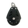 thumbnail image 2 of 2X Bloque de Polea de Carga Alta, Grillete Giratorio de Polea Simple de Cabeza Universal, Bloque de Cojinete Liso para Velero, Accesorios para Corredor de Cuerda, 2 of 5