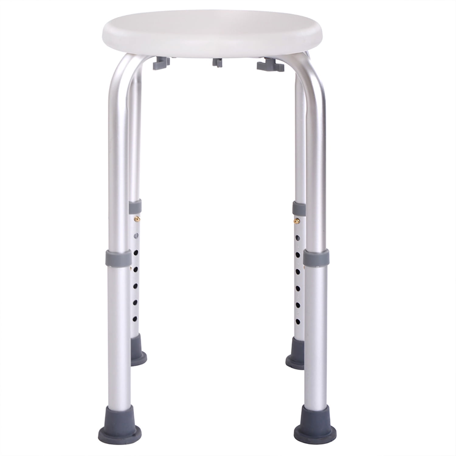 YYAo Shower Stool, Shower Chair Bench with Adjustable Heights and Non-Slip Rubber for Safety and Stability, White YYAo Shower Stool, Shower Chair Bench with Adjustable Heights and Non-Slip Rubber for Safety and Stability, White