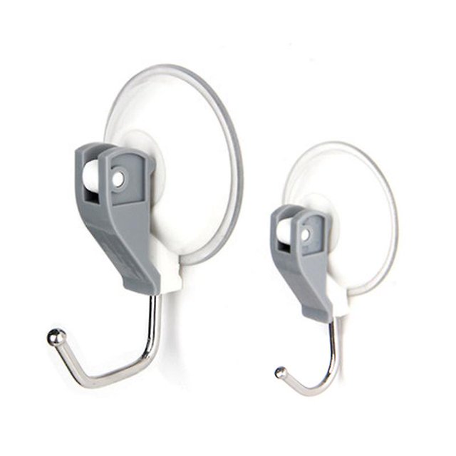 Ganchos para ventosas de vacío de sujeción fuerte Paredes de ducha-cocina 2022 (gris + blanco) (2 piezas) LingWen 8390615580793