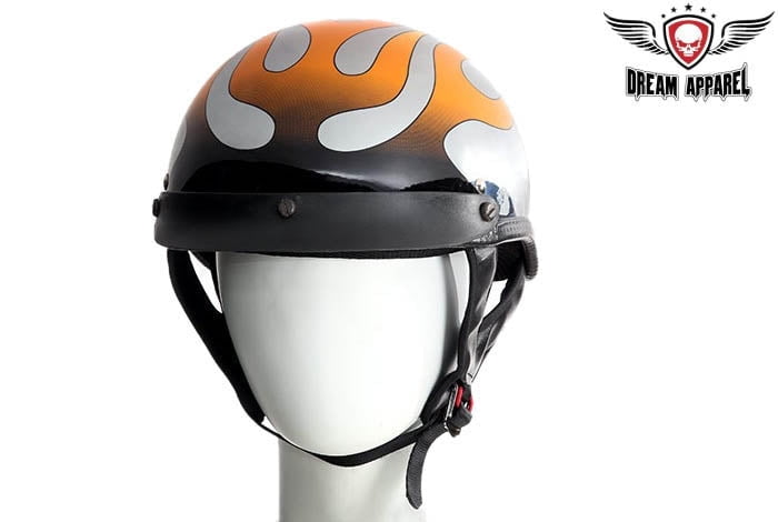 dot approved chrome motorcycle helmets