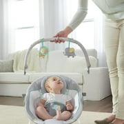 Ingenuity Soothing Baby Bouncer Vibrating Infant Seat & Music Gray Unisex Ages 0-6 Months