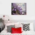 thumbnail image 3 of Creowell Farmhouse Lavender Bathroom Wall Art Just Breathe Purple Lavender Pictures Wall Decor Canvas Prints Framed Modern Painting Artwork for Church Living Room Bedroom Office 20"x16"in, 3 of 3