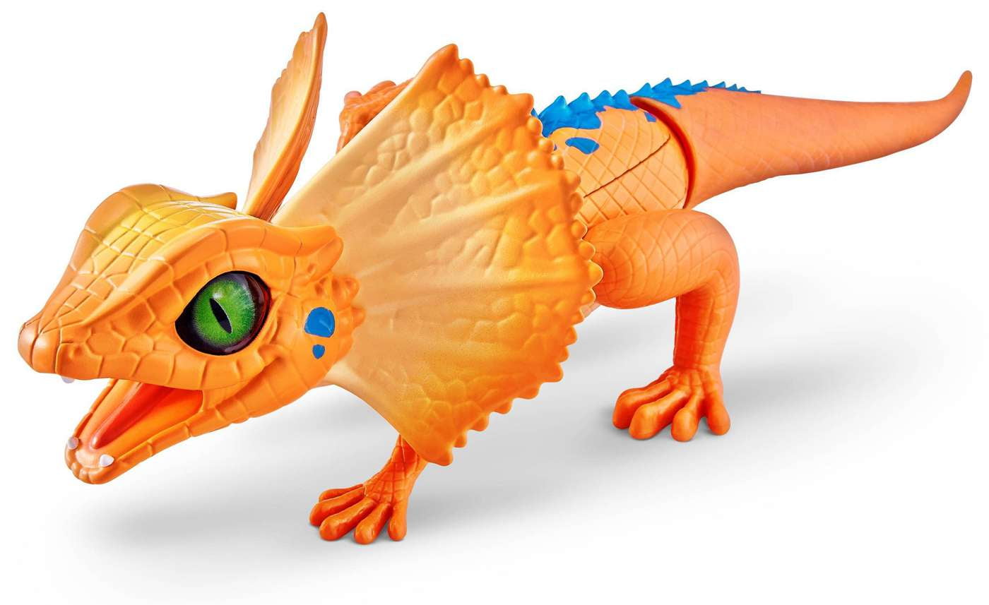 Robo Alive Frill Neck Lizard Robotic Pet Figure (Orange)