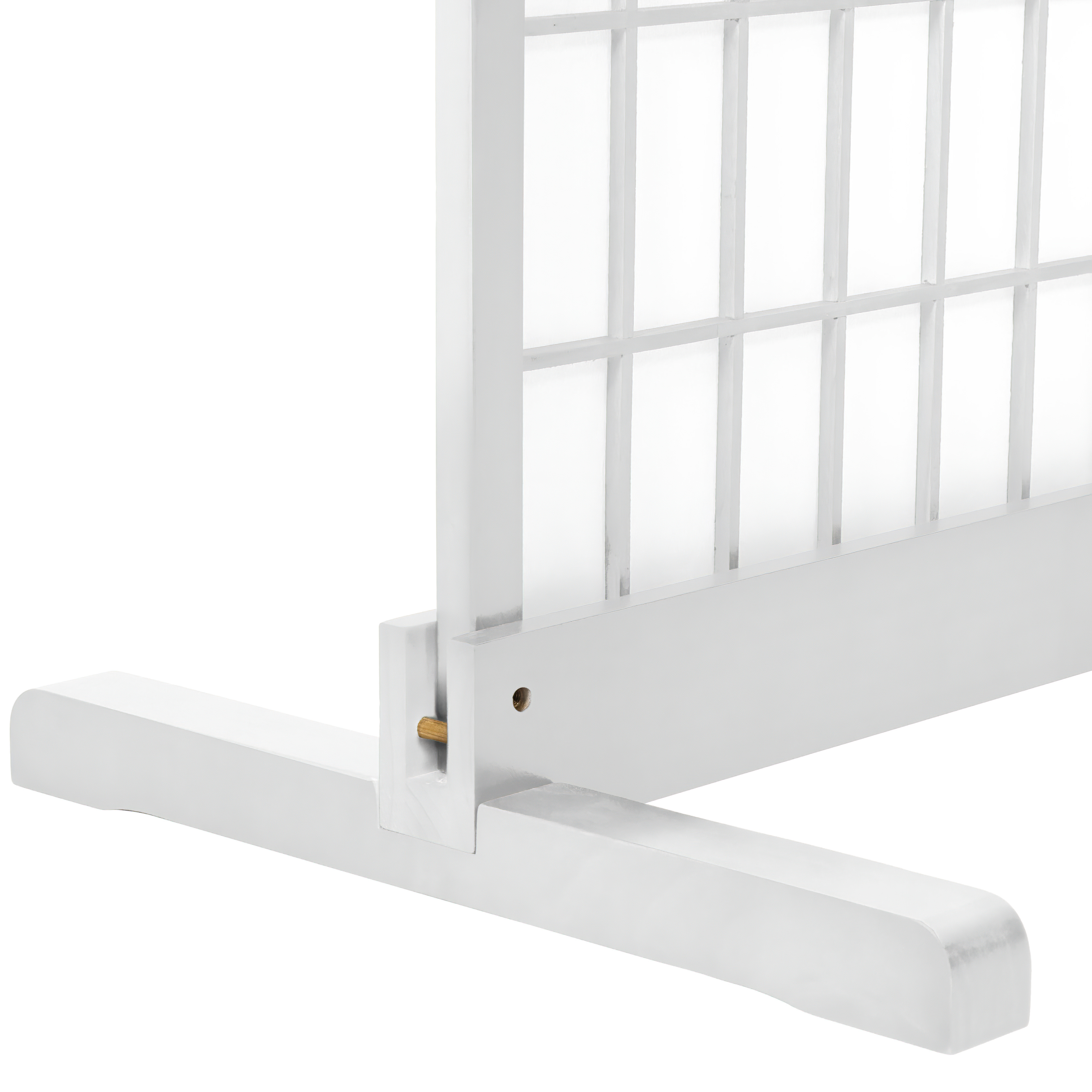 White 4 Panel Room Divider Stand (Stand Only)