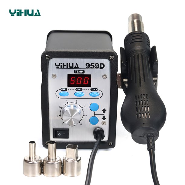 959D 700W Soldering Station Rework Station Heavy Duty Hot Air Gun 120L