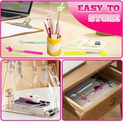 5 Pcs Finger Pointer Stick for Classroom, Multi-Function Extendable Teacher Presentation Clicker, Classroom Essentials (5 Colors)