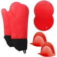 thumbnail image 1 of Silicone Oven Mitts, Kitchen Oven Glove, 1 of 5