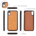 thumbnail image 4 of iPhone XR 6.1" Wallet Detachable Case, Dteck [Weave Style] Zipper Purse Phone Case Multi-functional Folio Flip Leather Removable Magnetic Back Cover For Apple iPhone XR, Brown weave, 4 of 8