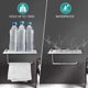 thumbnail image 4 of Soporte de papel higiénico con estante para teléfono, dispensador de rollo de tejido cromado pulido de acero inoxidable, soporte de papel de tejido de pared compatible con baño Afortunado Sencillez, 4 of 5