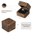 thumbnail image 3 of PARIMA Small Jewelry Case Jewelry Organizer Wooden Ring Box Personalized Birthday Gifts for Women Wife Girlfriend, 3 of 7
