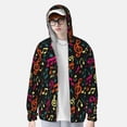 thumbnail image 2 of Lsque Music Notes Pattern UPF 50+ Lightweight Sun Protection Men's Women's Long Sleeve Shirt, Hoodie Performance -Medium, 2 of 7