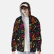 thumbnail image 2 of Balery Music Notes Sudadera ligera de manga larga con capucha y protección solar UPF 50+ para hombre y mujer, ideal para pesca y running-X-Large, 2 of 7