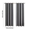 thumbnail image 3 of HBYJLZYG Blackout Insulated Curtain, Room Darkening No Drill Window Drapes 59"x63", 3 of 6