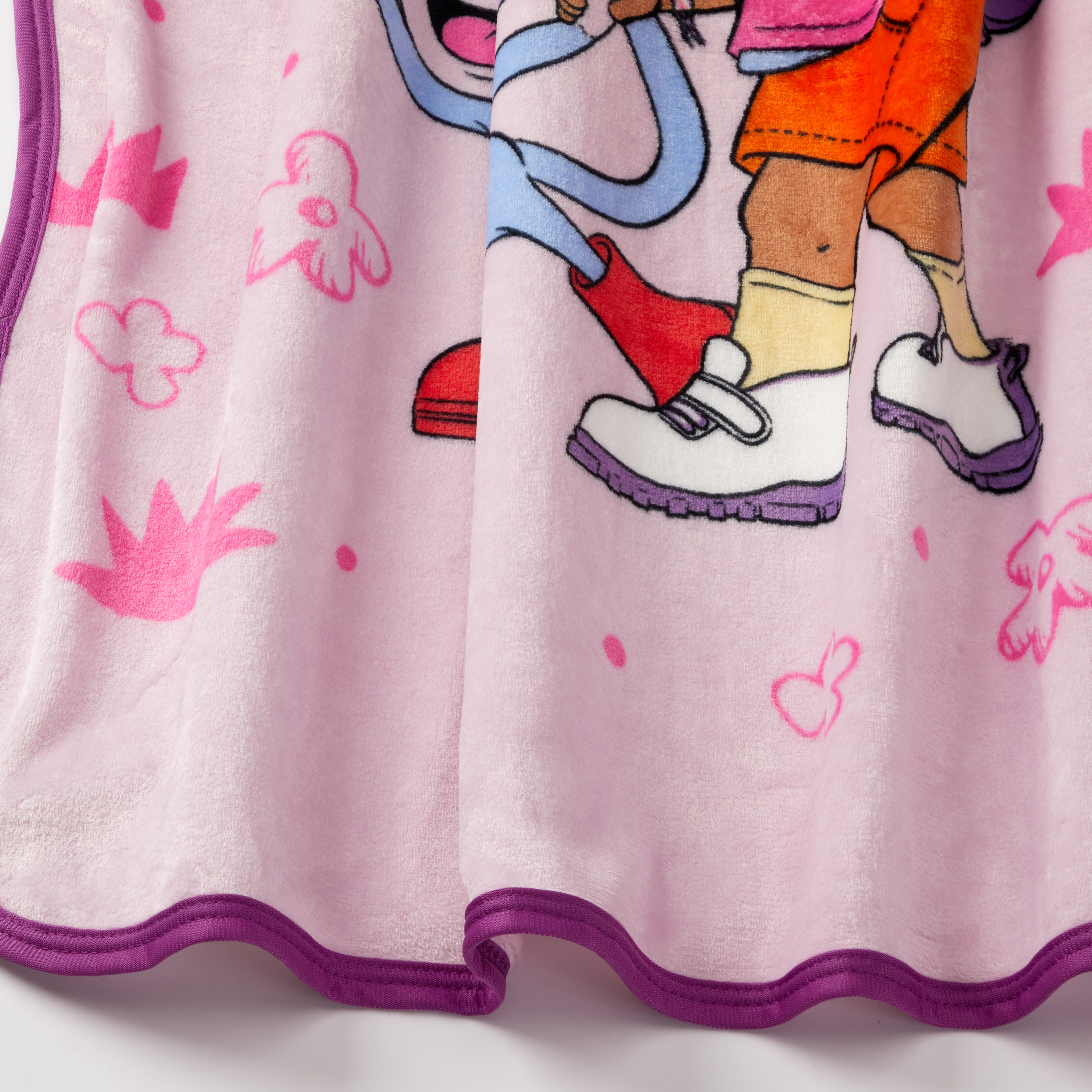 Dora Kids Pink Silky Soft Throw Blanket, 40x50
