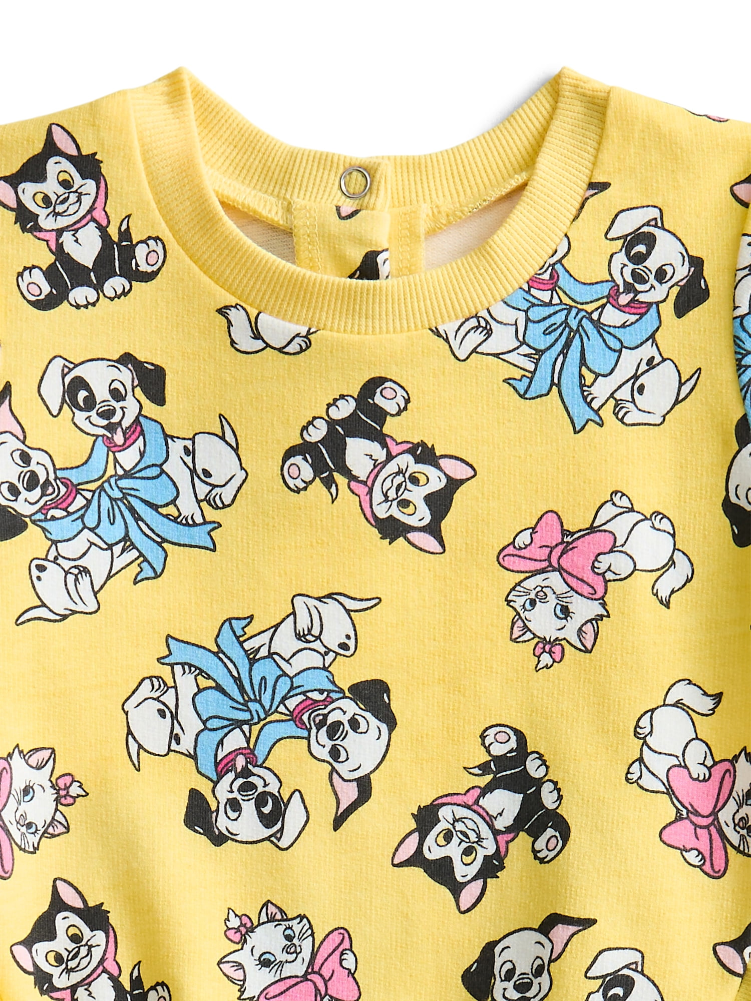 Disney Pets Baby Girls Matching Print Ruffle Top and Shorts Set, 2-Piece, Sizes 0/3M-24M