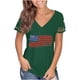 thumbnail image 1 of Blusa de manga corta de encaje informal con cuello en V de verano para mujer Fridja  bn8101, 1 of 7