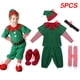 thumbnail image 4 of Conjunto de vestido rojo de Navidad para niños, traje de Papá Noel, ropa de fiesta, Año Nuevo, 4 of 4