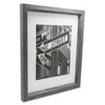 thumbnail image 3 of The Display Guys LUXURY MADE AFFORDABLE (Set of 4) 8”x10” TEMPERED GLASS Photo Frame in Grey Walnut Wood Finish Beveled Profile Elegant Contemporary, 3 of 7