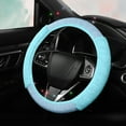 thumbnail image 6 of CxhicLuv Diamond Steering Cover, Non-Slip Wheel Grip Elastic, Sparkling, Comfortable – Suitable for Cars, SUVs Women, Fashion-Conscious Drivers, Sky Blue, 6 of 6