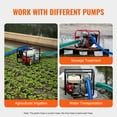 thumbnail image 3 of VEVOR Suction Hose Kit for Water Pump, with 2 in x 50 ft Blue Backwash Hose, 20 ft Green Suction Hose, and Steel Round Hole Strainer, Camlocks, Clamps, Cam & Groove Adapter, for Multiple Purposes, 3 of 9