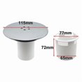 thumbnail image 4 of Shower Trap Cover, Shower Plug Hole Cover 90Mm/115Mm Plug Drain Replacement Hole Chrome Plated Finis, 4 of 5