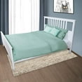 thumbnail image 2 of HGmart Duvet Cover Washed Cotton Duvet Cover Set Comforter Quilt Bedding Cover, 3 Piece - 1 Duvet Cover 2 Pillow cases, Solid Button Design, Pea Green, Queen, 2 of 7