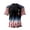 WenDA01_Black, variant on Men's 4th of July T-Shirts Cross USA Flag 4th July American Star Stripes Patriotic T Shirts for Man Red White and Blue Tshirts Muscle Tops Red, XL