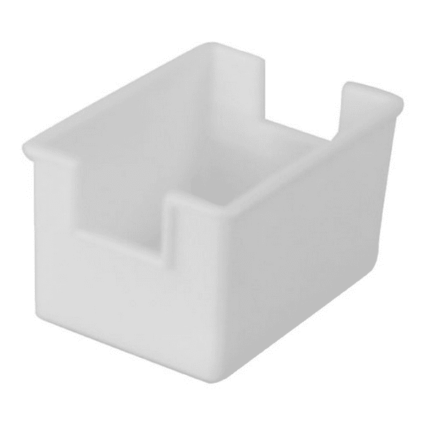 WHITE PLASTIC SUGAR PACKET HOLDER CADDY WHITE PLASTIC SUGAR PACKET HOLDER CADDY