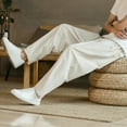 thumbnail image 5 of Men's Fashion Loose Casual Solid Color Nine Point Trousers, 5 of 5