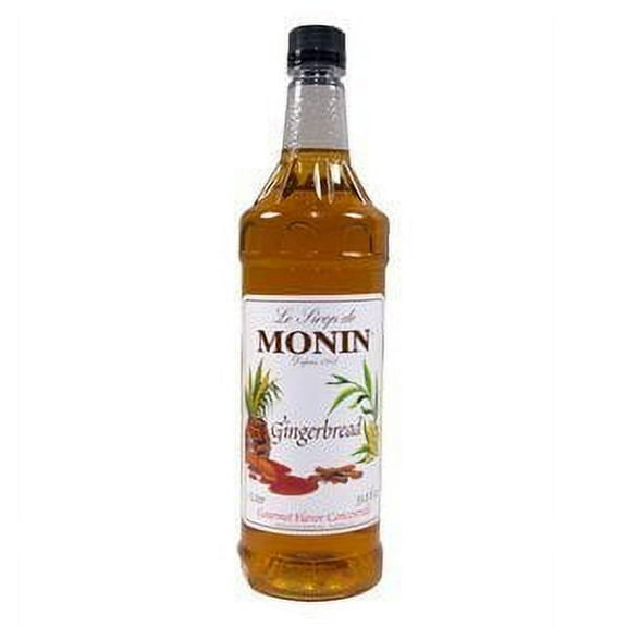 Monin Flavored Syrup, Gingerbread, 33.8-Ounce Plastic Bottle (1 Liter)