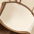 thumbnail image 5 of dazeni Bulit in Bra Tank Tops for Women Double Lined Padded Cami Scoop Neck Spaghetti Straps Basic Undershirts Coffee Free Size, 5 of 8